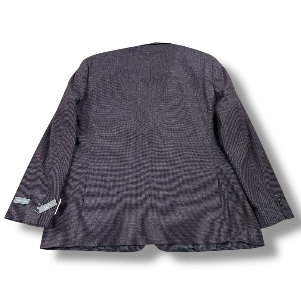 NWT Michael Kors Kelson Blazer Mens 44S Purple Blue Classic Fit Stretch $295 - Picture 3 of 14